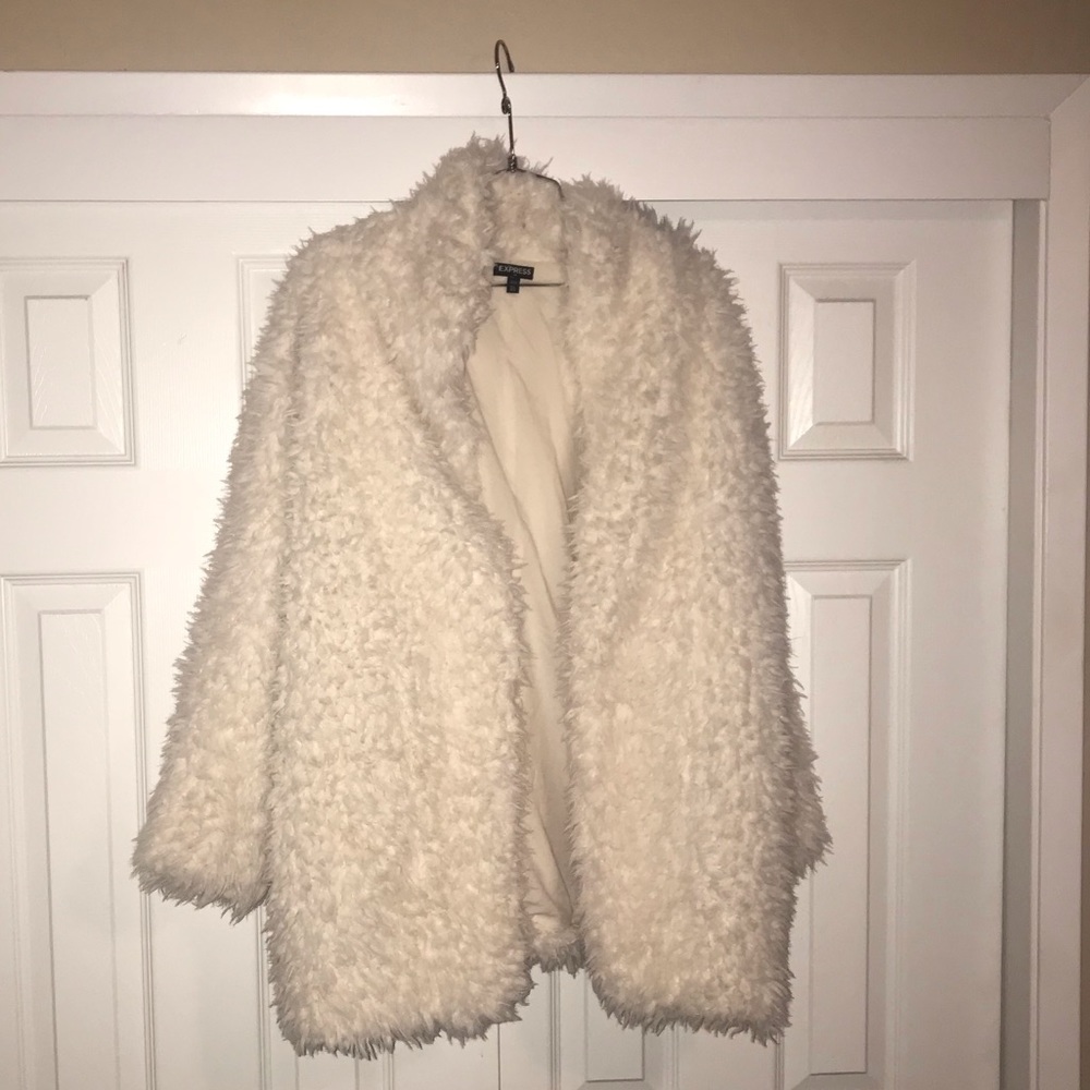Express Open Sherpa sweater